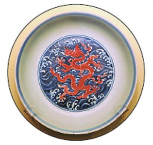 在北京故宫博物院展出的传世瓷器。<br>