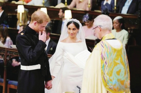 　　当地时间5月19日，英国哈里王子与美 国 女 星 梅根·马克尔在英国温莎城堡举办婚礼。<br>