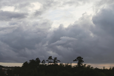 　　飓 风“ 弗 洛 伦斯”将袭美国。这是9月12日在美国北卡罗来纳州威尔明顿市拍摄的乌云。<br>　　新 华社记者 刘杰摄<br>